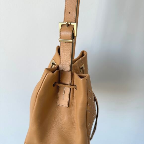 Burberry London Vintage Mustard Yellow Leather Mini Bucket Shoulder Bag - Picture 5 of 13